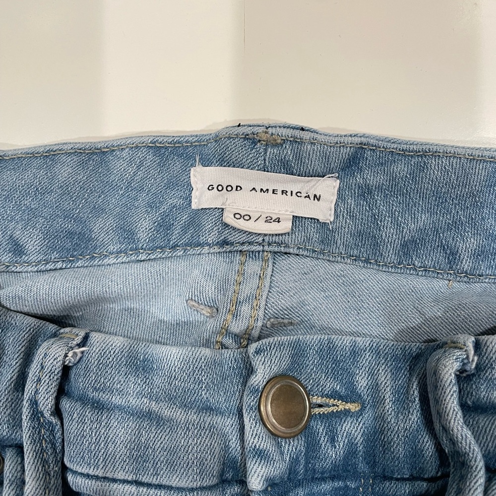 Good American light blue jeans, size 24